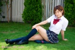 blouse bookbag kanon_(ii) kneesocks pleated_skirt school_uniform skirt rating:Safe score:0 user:nil!