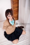 blouse bound glasses kneesocks pleated_skirt school_uniform side_ponytail skirt sweater taboo-love_bondage_040 tagme_model rating:Safe score:0 user:nil!