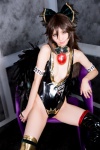 boots cleavage cosplay hairbow leotard mike reiuji_utsuho thigh_boots thighhighs touhou wings rating:Safe score:2 user:nil!