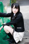 blazer blouse boots hairbow matsui_rena pleated_skirt school_uniform skirt ys_web_421 rating:Safe score:0 user:nil!