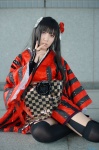 cosplay garter_belt horns inu_boku_secret_service kimono shirakiin_ririchiyo thighhighs yaya zettai_ryouiki rating:Safe score:1 user:nil!