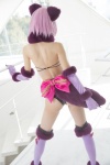 animal_ears ass bikini bow_tie cat_ears cosplay dangerous_beast do_sukebe_reisou elbow_gloves fate/grand_order gloves mash_kyrielight mike muffler pink_hair swimsuit tail thighhighs rating:Safe score:2 user:nil!