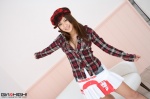 bra cleavage flannel_shirt girlz_high hat miniskirt plaid satomi_tsubaki skirt rating:Safe score:0 user:nil!