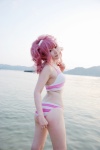 anya_alstreim ass beach code_geass cosplay croptop hairband ocean panties pink_hair striped tatsuki wet rating:Safe score:2 user:nil!