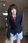 blazer blouse cosplay k-on! nakano_azusa narimiya pleated_skirt school_uniform skirt twintails rating:Safe score:0 user:nil!