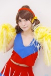 cheerleader_uniform cosplay hairband osomatsu-kun osomatsu-san pleated_skirt pom_poms skirt tank_top twintails yayoi yowai_totoko rating:Safe score:0 user:nil!