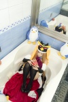 arai_yomi bathroom bathtub bodysuit cosplay detached_sleeves mawaru_penguindrum penguin_hat princess_of_the_crystal shimashou_ka. thighhighs rating:Safe score:0 user:nil!