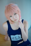 ahoge cosplay hairclip i-58_(kantai_collection) kantai_collection kukku one-piece_swimsuit pink_hair school_swimsuit swimsuit torn_clothes rating:Safe score:0 user:nil!