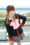 blazer blouse cosplay little_busters! natsume_rin_(little_busters) pantyhose pleated_skirt school_uniform skirt yuu rating:Safe score:0 user:nil!