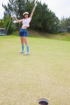 gloves golf_cap golf_club kneesocks komatsu_ayaka miniskirt polo skirt wanibooks_64 rating:Safe score:0 user:nil!