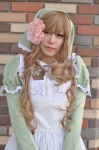 apron axis_powers_hetalia blonde_hair cosplay dress flower hungary kiri veil rating:Safe score:0 user:pixymisa