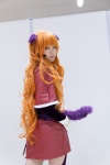 animal_ears cat_ears cosplay croptop gloves kanro miniskirt nina_(wazu_wasu) orange_hair skirt tail wazu_wasu rating:Safe score:0 user:pixymisa