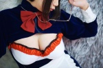 apron chocoball cleavage cosplay glasses kara_no_naka_no_kotori maid maid_uniform myuha_resurei rating:Safe score:2 user:nil!