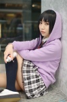 akiyama_mio blouse cosplay hoodie kneesocks k-on! pleated_skirt school_uniform skirt yaya rating:Safe score:0 user:nil!