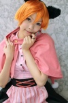 animal_ears blouse cosplay dog_ears forest hood jumper kaieda_kae mayuzumi_kaoru orange_hair rating:Safe score:0 user:nil!