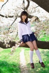 kneesocks niimi_nanako pleated_skirt sailor_uniform school_uniform skirt rating:Safe score:2 user:nil!
