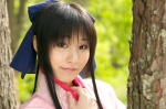 cosplay hairbow kamiya_kaoru kimono rurouni_kenshin suzukaze_yuuki rating:Safe score:0 user:nil!