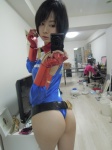 ass bodysuit camera cosplay fingerless_gloves gloves gundam gundam_0079_card_builder iiniku_ushijima pantyhose reiko_holinger self-shot sheer_legwear rating:Safe score:12 user:nil!