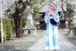atsuki cosplay dress fan hat pink_hair saigyouji_yuyuko socks suite_memory touhou rating:Safe score:0 user:nil!