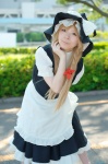apron blonde_hair blouse cosplay kirisame_marisa skirt socks touhou vest witch_hat yuuga rating:Safe score:1 user:nil!