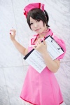 clipboard cosplay marina_(iii) meiko nurse nurse_cap nurse_uniform syringe vocaloid rating:Safe score:0 user:pixymisa