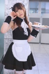 apron cosplay costume crinoline hairband katou_mari kore_ga_watashi_no_goshujin-sama maid maid_uniform sawatari_mitsuki serving_tray thighhighs wristband zettai_ryouiki rating:Safe score:0 user:nil!