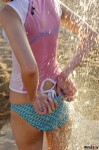 ass beach bikini_bottom bikini_pull minami_akina swimsuit tshirt wet rating:Safe score:1 user:nil!