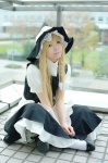 apron blonde_hair blouse cosplay jumper kirisame_marisa socks touhou witch_hat yuuga rating:Safe score:0 user:nil!