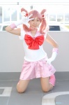 bishoujo_senshi_sailor_moon boots chibiusa cosplay gloves miasa pink_hair sailor_chibi_moon sailor_uniform school_uniform twintails rating:Safe score:0 user:nil!