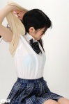 blouse ikehara_fuyumi pleated_skirt rq-star_436 school_uniform shirt_lift skirt sweater_vest twintails rating:Safe score:0 user:nil!