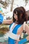 cleavage cosplay fan gauntlets hairbow kimono king_of_fighters kunoichi saku shiranui_mai rating:Safe score:0 user:nil!