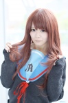 aihara_sakuto asahina_mikuru cardigan cosplay sailor_uniform school_uniform suzumiya_haruhi_no_yuuutsu rating:Safe score:0 user:nil!