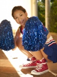 cheerleader_uniform croptop pleated_skirt pom_poms ponytail sayama_ayaka skirt socks tank_top rating:Safe score:0 user:nil!