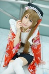 apron blonde_hair cosplay crossplay hairband kimono maid maid_uniform miniskirt nana nao_(otosuki) otoko_no_ko_wa_meido_fuku_ga_osuki!? pantyhose skirt thighhighs zettai_ryouiki rating:Safe score:2 user:nil!