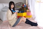 blouse cardigan kneesocks mizutani_sayaka pleated_skirt school_uniform skirt rating:Safe score:0 user:nil!