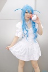 blue_hair cosplay dress dress_lift hairband harumiya_yun pantyhose pokeball pokemon vaporeon rating:Safe score:1 user:nil!