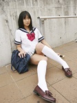 ayane_chika bookbag extreme_white kneesocks pleated_skirt sailor_uniform school_uniform skirt rating:Safe score:0 user:nil!