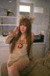 animal_ears blouse cosplay horo narumi_lain spice_and_wolf wolf_ears wolf's_garden rating:Safe score:0 user:nil!