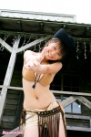 bikini cleavage cowboy_hat kosaka_yuka open_clothes shorts side-tie_bikini swimsuit rating:Safe score:1 user:nil!