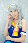 cosplay hairband idolmaster miniskirt shijou_takane silver_hair skirt tank_top yuuri_(shio274) rating:Safe score:0 user:nil!