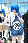 ahoge blue_hair cosplay jumper kaieda_kae pokemon poliwag tail thighhighs rating:Safe score:1 user:nil!