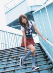 blouse miniskirt plaid skirt socks sugimoto_yumi sweater_vest rating:Safe score:1 user:nil!
