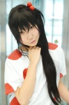 cosplay kei k-on! nakano_azusa side_ponytail tshirt rating:Safe score:0 user:nil!