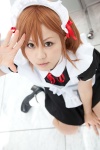 apron cosplay hairband hairbows maid maid_uniform misaka_mikoto misaki ribbon_tie socks to_aru_kagaku_no_railgun rating:Safe score:0 user:pixymisa