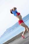 bikini_top ocean oriyama_miyu shirt_lift shorts swimsuit tshirt vjy_95 rating:Safe score:1 user:nil!