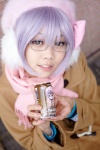 bow coat cosplay ear_muffs eko_(ii) glasses hat nagato_yuki purple_hair sailor_uniform scarf school_uniform suzumiya_haruhi_no_shoushitsu rating:Safe score:1 user:pixymisa