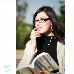 book cardigan glasses hwang_mi_hee park_bench rating:Safe score:0 user:nil!