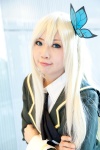 blazer blonde_hair boku_wa_tomodachi_ga_sukunai butterfly cosplay hana_(ii) kashiwazaki_sena school_uniform rating:Safe score:0 user:pixymisa