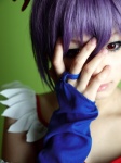 aka_(morimori) cosplay detached_sleeves head_wings lilith_aensland purple_hair vampire_(game) rating:Safe score:1 user:nil!