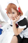 apron cosplay hairband hairbows maid maid_uniform misaka_mikoto misaki ribbon_tie to_aru_kagaku_no_railgun rating:Safe score:0 user:pixymisa